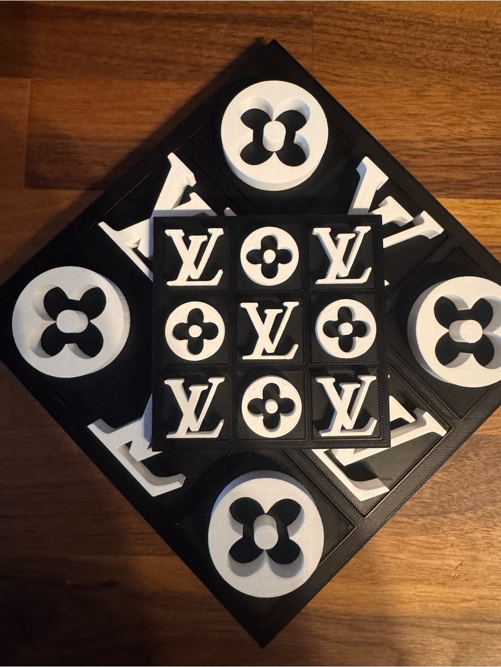 Travel Size Black & White Tic Tac Toe Board Game